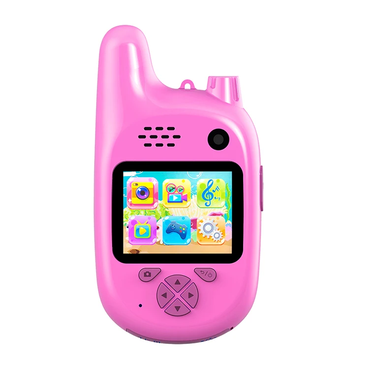 Multi-functional Walkie-Talkie Kid Digital Camera Toys Mini HD Cartoon Cameras Taking Pictures Gifts For Boy Girl Birthday