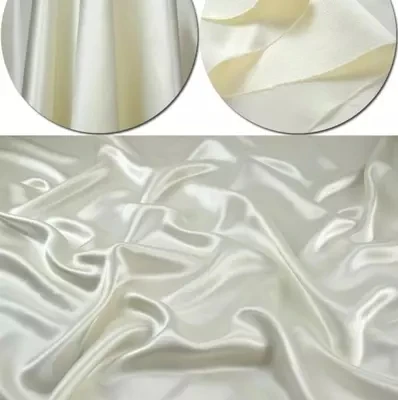 Natural White Silk Silk Elastic Fabric  19MM 140cm Width Chinese Fabric Supplier