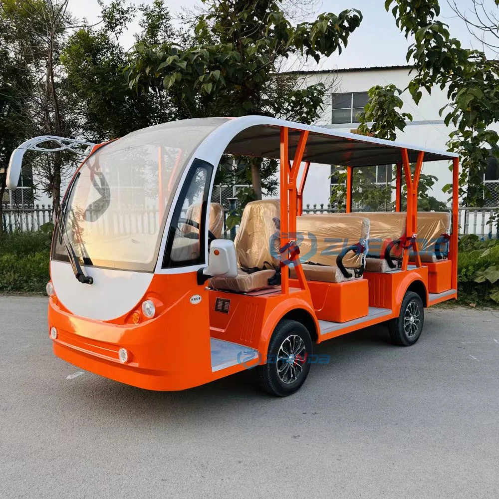 Orange Solar 14/17/20 Seat Sightseeing Bus Shuttle Bus School Bus for Sale