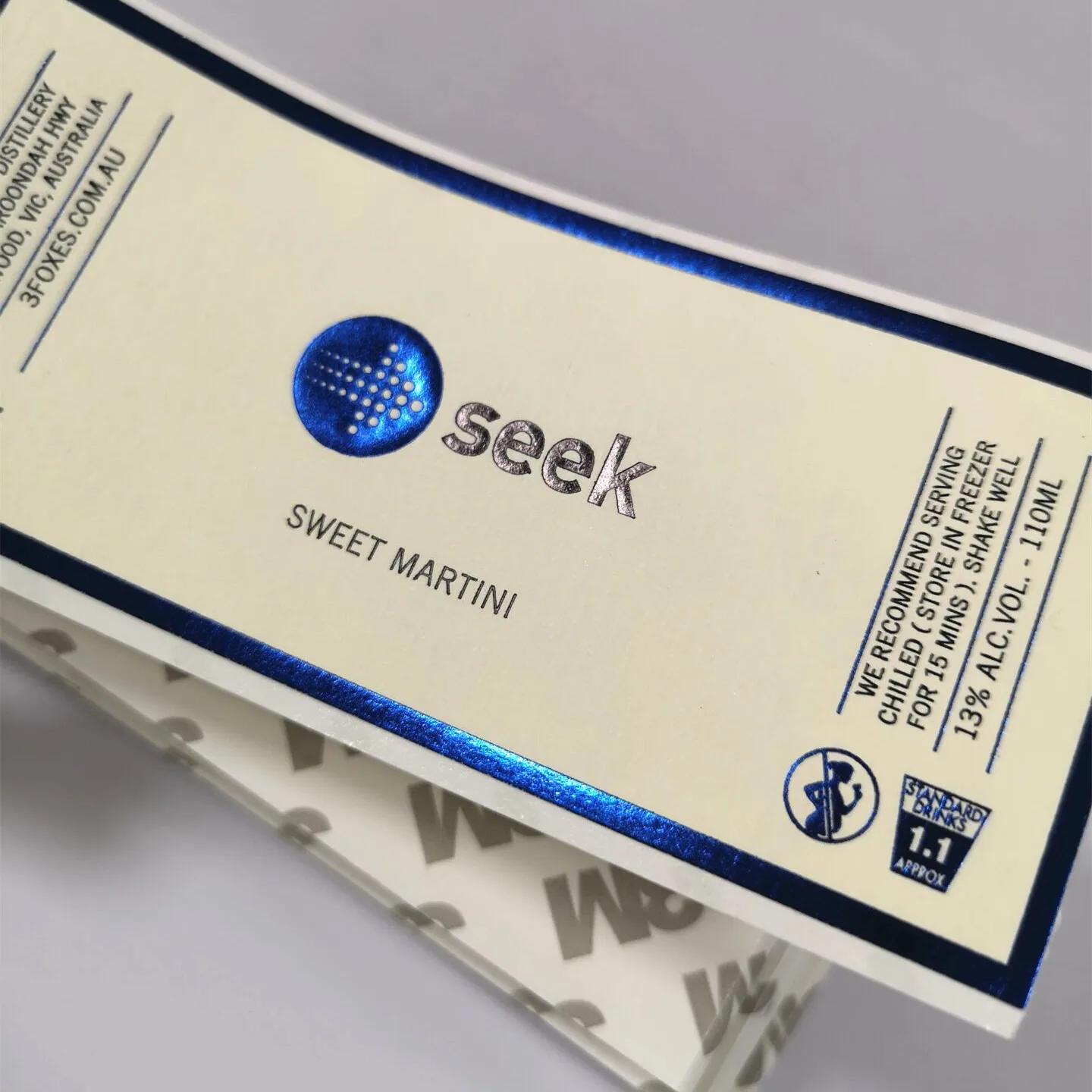 Custom Gold Stamping Punch Hot Stamp Wedding Wine Label for Whiskey Strong Adhesion & Waterproof for Beverages & Bottles label