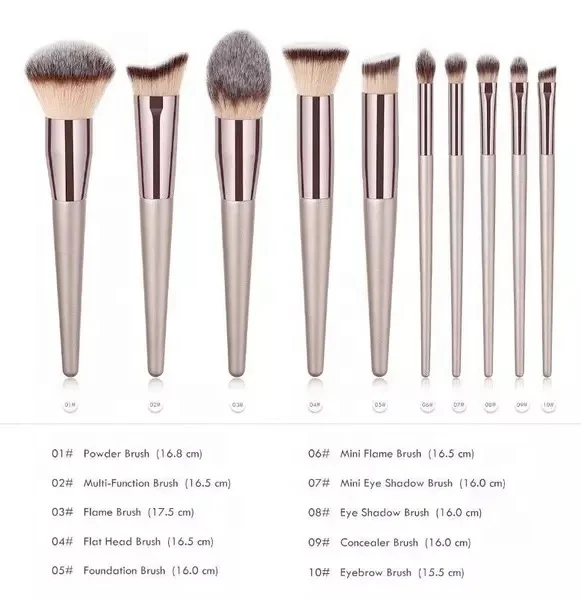 Профессиональный модный собственный бренд плоские смешиваемые биоразлагаемые небольшие moq кисти для макияжа