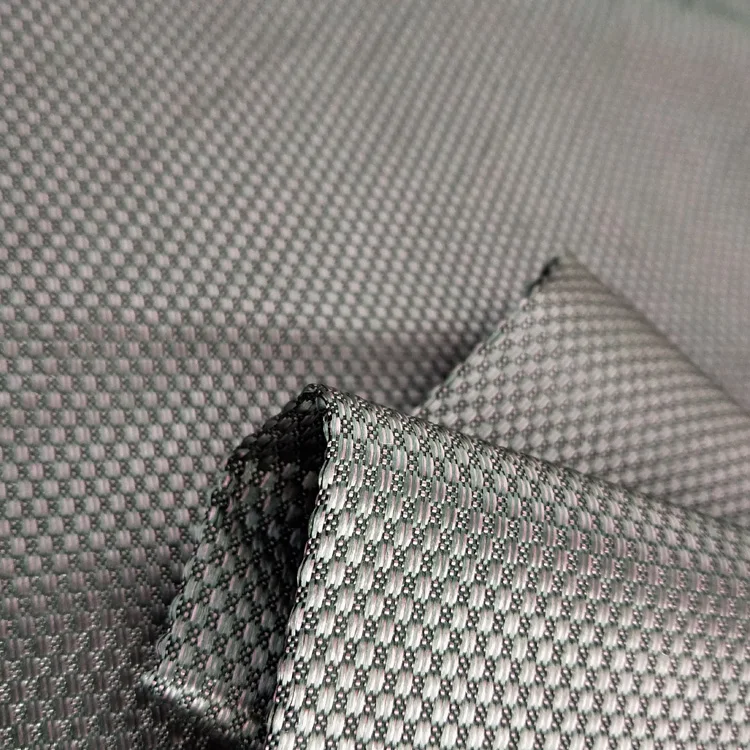 Non-woven Smooth Soft Feel 100% Polyester Jacquard Mattress Fabric Waffle Fabric For Mattresses