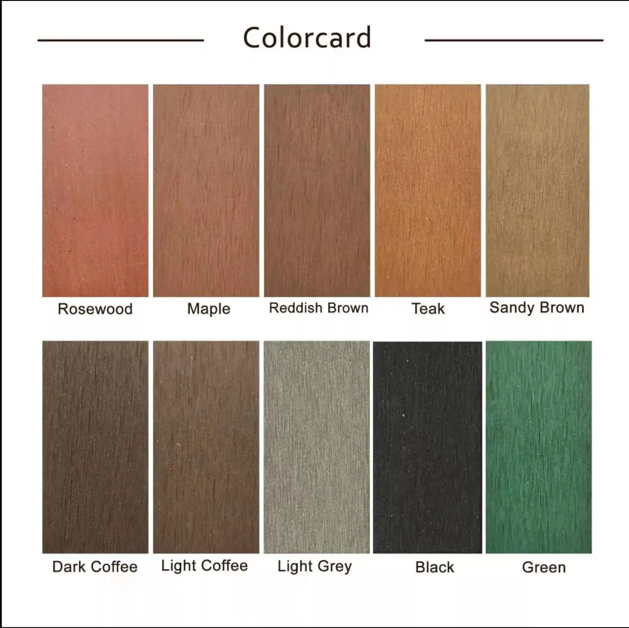 Outdoor Synthetic Wood Plastic Composite WPC Decking