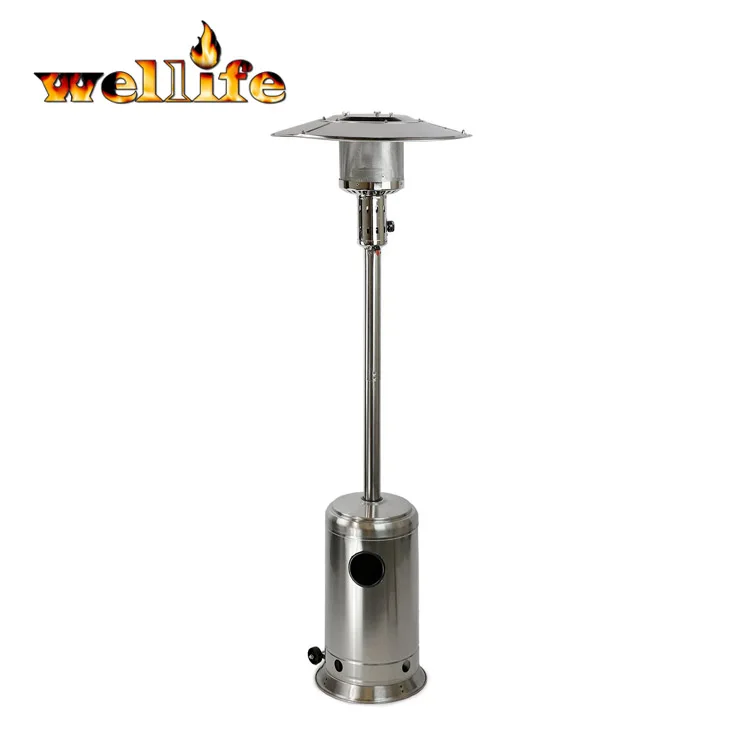 Standing propane gas patio heater for garden outdoor