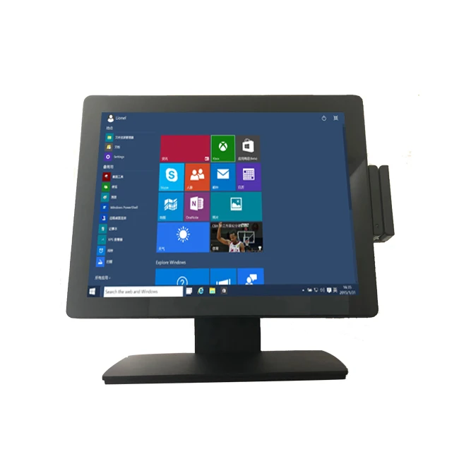 15 дюймов кассовый аппарат с сенсорным экраном все в одном POS-система Windows POS-терминал для продажи