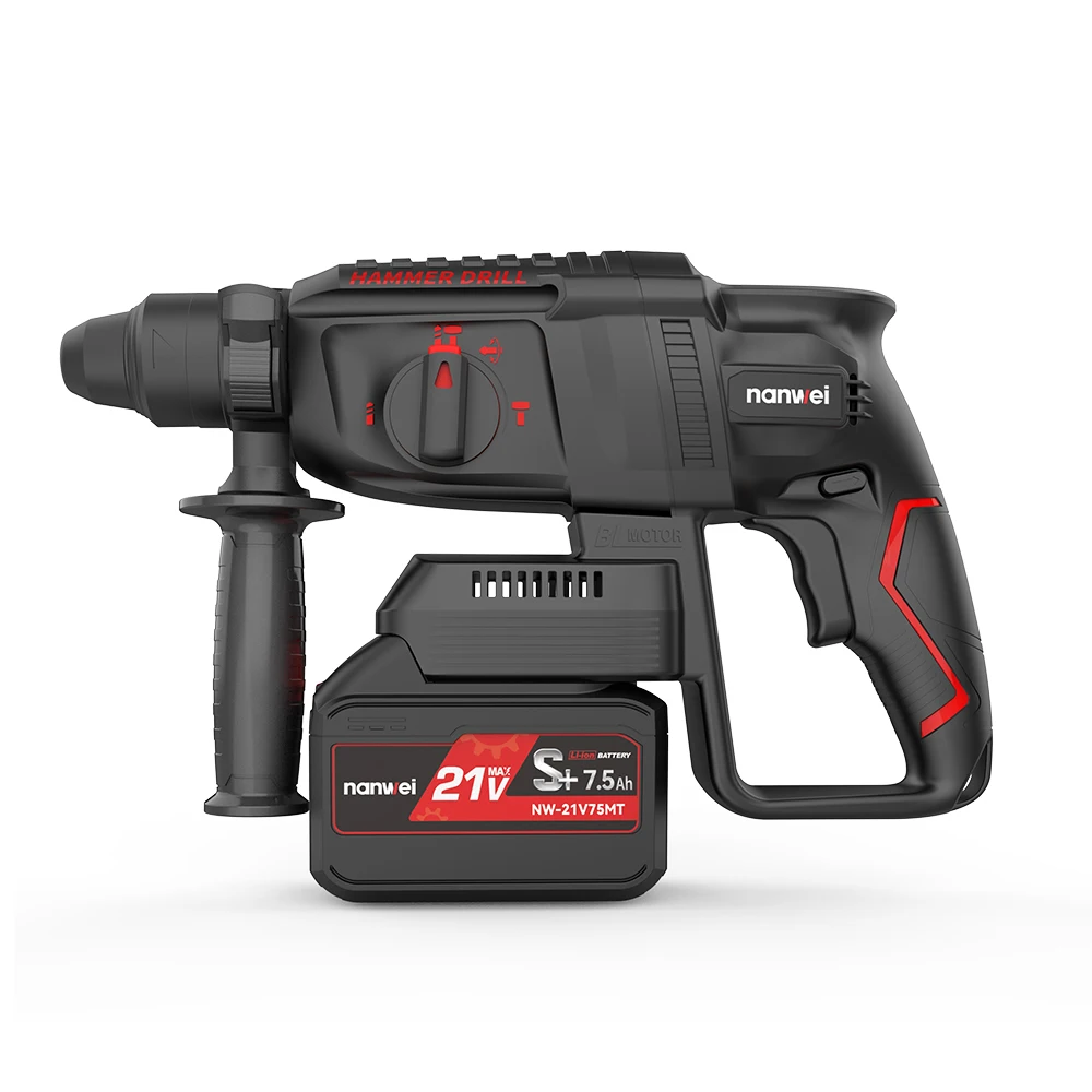 NANWEI High Quality Power Drills Concrete Drilling 26mm Industrial Electric Rotary Hammer Drill
