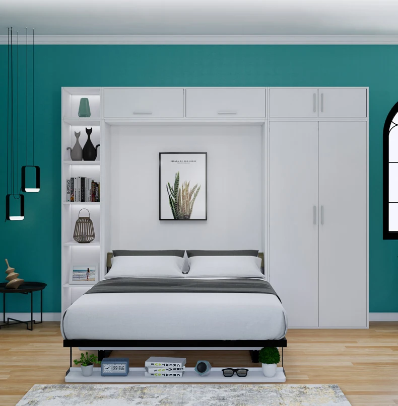 BFP Modern Style Manual Vertical Murphy Bed Folding Wall Bed mechanism With Sofa connector