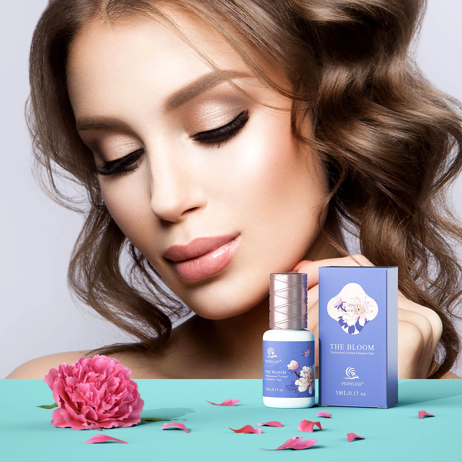 1s Speed Hypoallergenic Eyelash Extension Glue Wholesale Eyelash Glue Scent Latex Sensitive Use with Floral about 7 Weeks