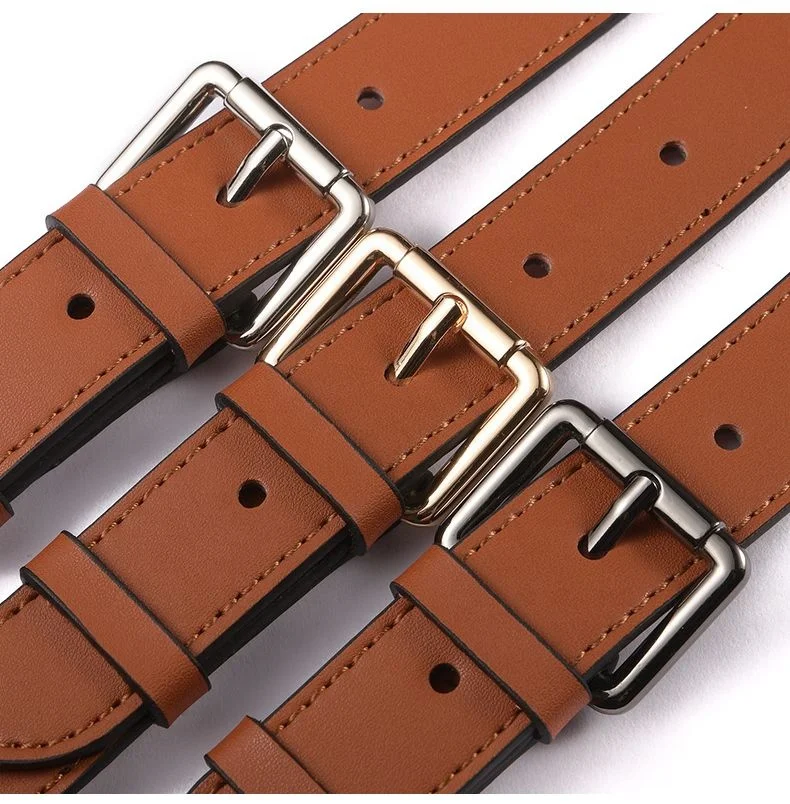 Dynamics Plain Leather Adjustable Shoulder With Replaceable Thin Bag Strap