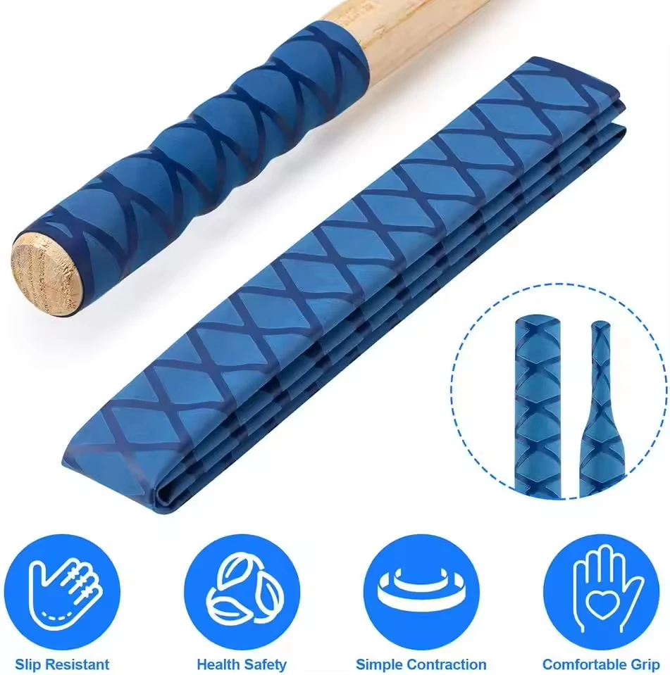 Badminton racquet pattern heat shrinkable tube non-slip hand pattern tube fishing rod heat shrink sleeves