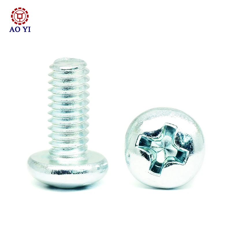GB818 Stainless Steel Machine Screw Cross Head SS304 Zinc Plated M3M3.5 Available Various 2mm 9mm 12mm 16mm