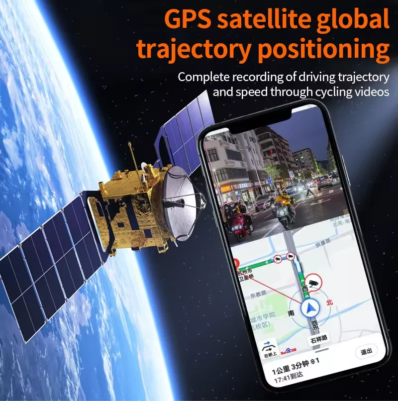 Carlover Dual Sony 2K Wireless CarPlay Android Auto 5 Inch Motorcycle GPS TPMS Tire Pressure Video Recorder