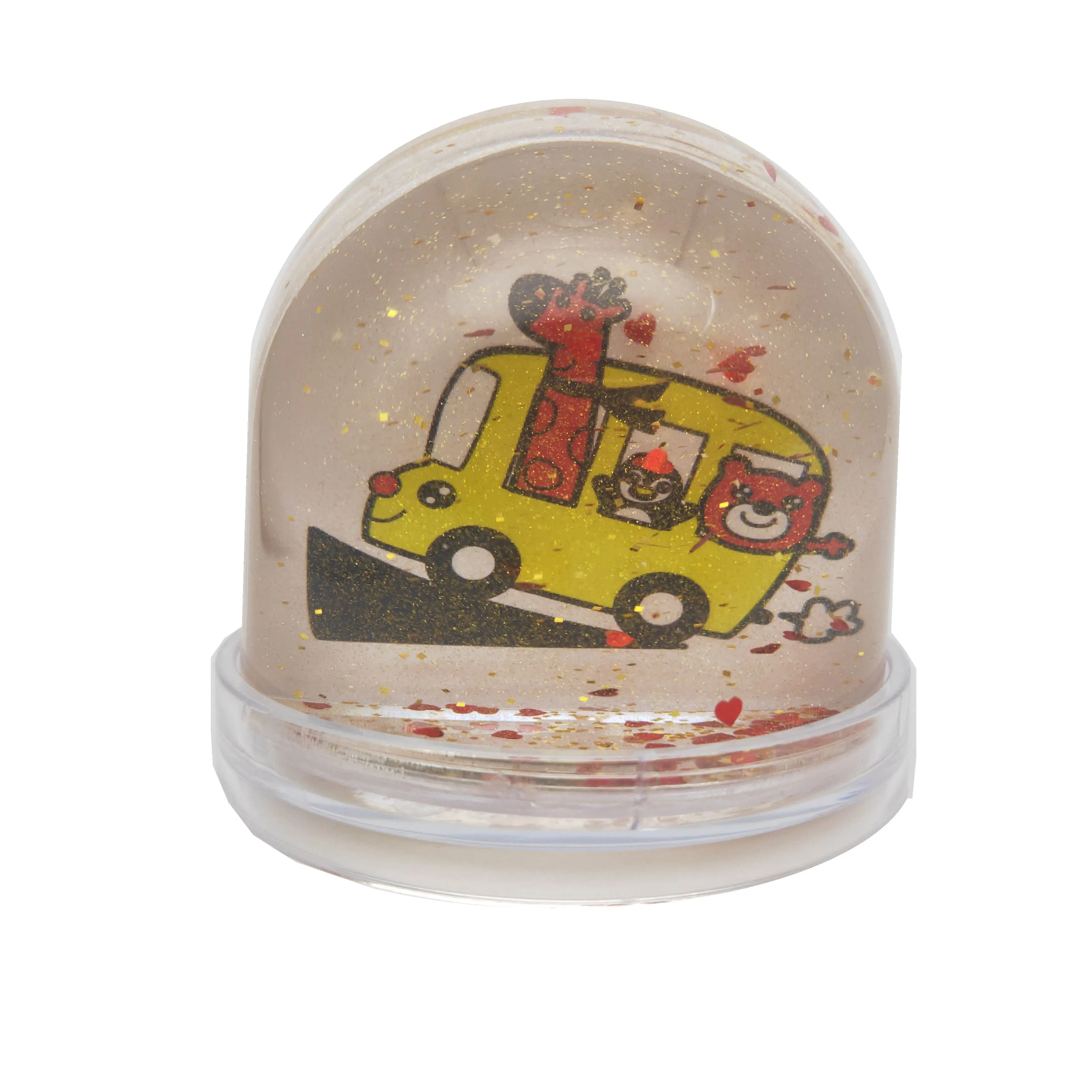 Children Art Class Favors 8.5*9cm Plastic Diy Empty Snow Dome Globes Kit