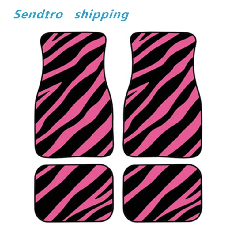 2022 fashion Leopard Print Car Floor Mat Carpet Universal  by Sendtro shipping