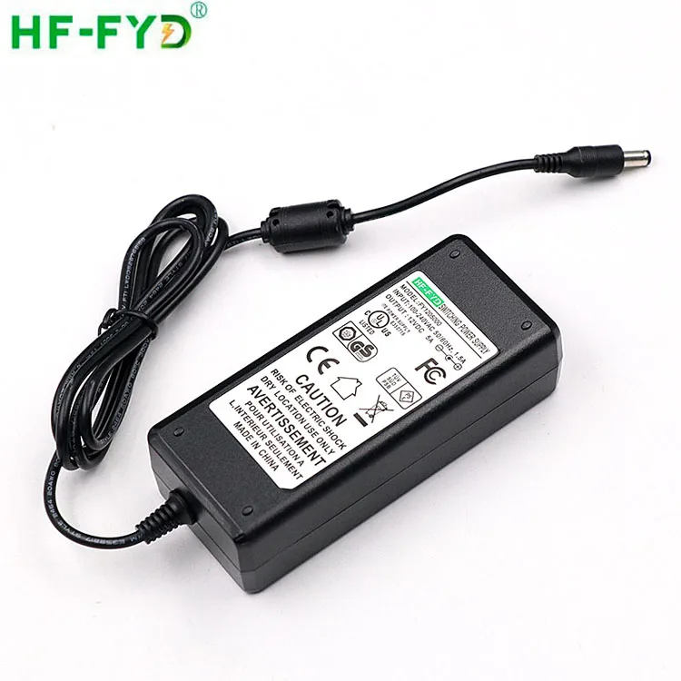 Chinese Supplier 60W US Plug Universal Power Adapter CE FCC ROHS Safety Mark 24v 2.5a Power Supply Adapter