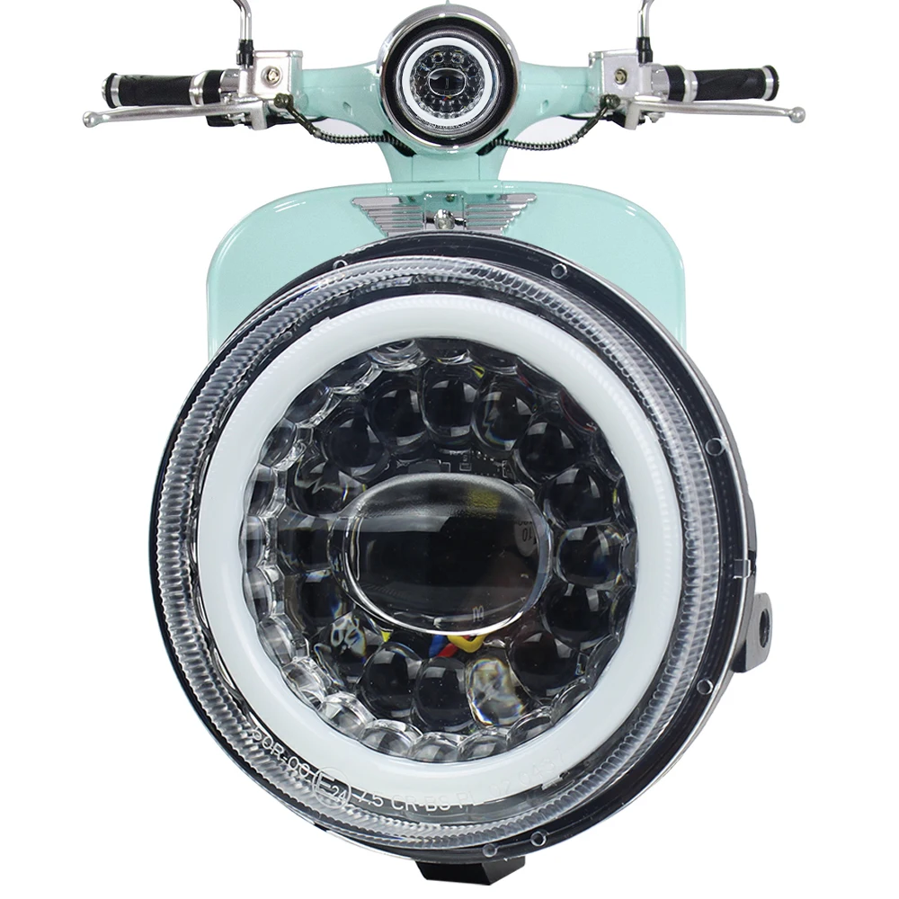 Новинка 2020 Сертификация ECE 4 7 дюймовый светодиодный налобный фонарь для скутера фара электрических скутеров в стиле