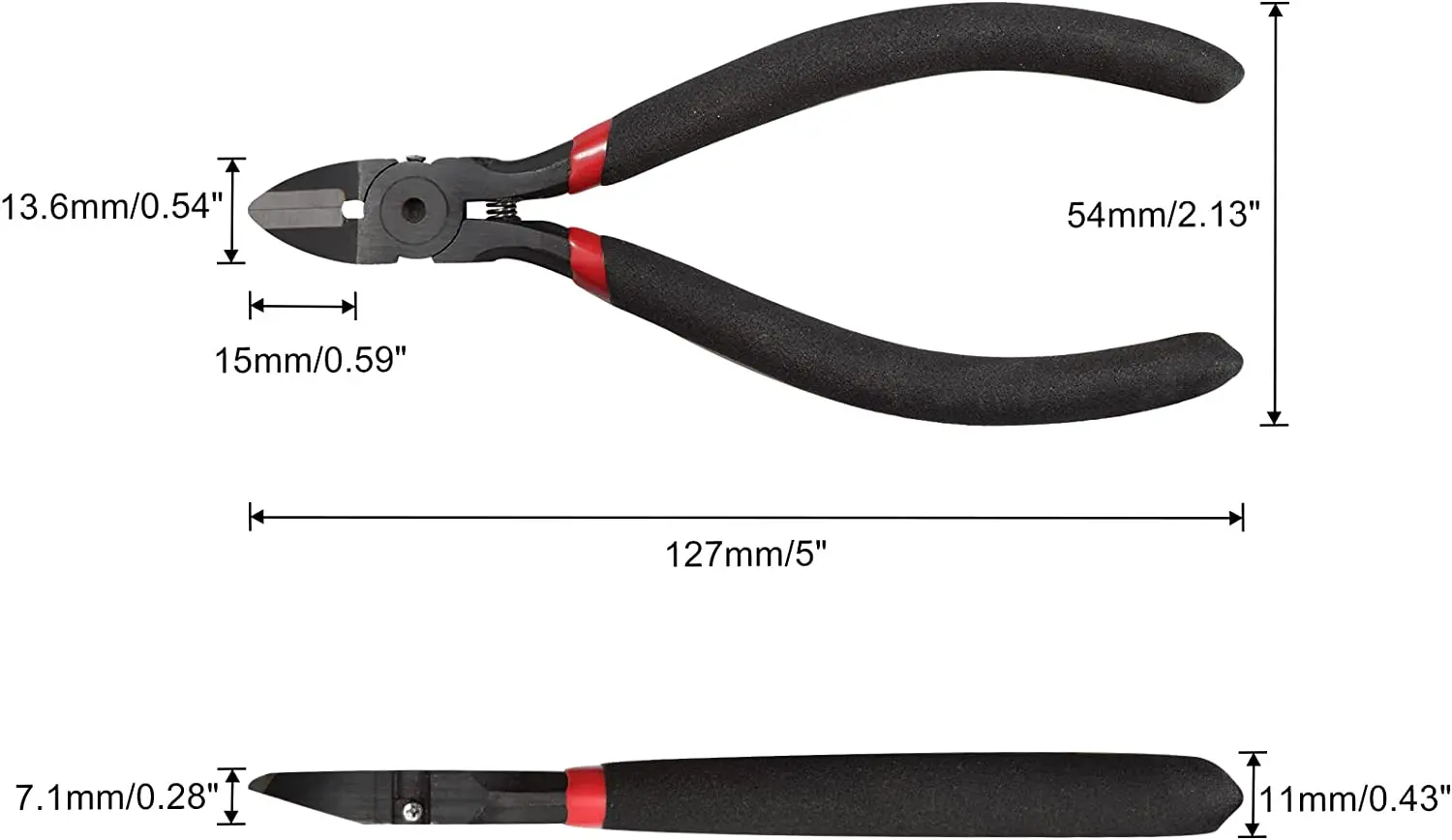 Электрические плоскогубцы для резки проводов, кусачки для проводов, боковые плоскогубцы, инструмент для резки, кусачки для резки проводов с внутренней пружиной, маленькие плоскогубцы для резки проводов