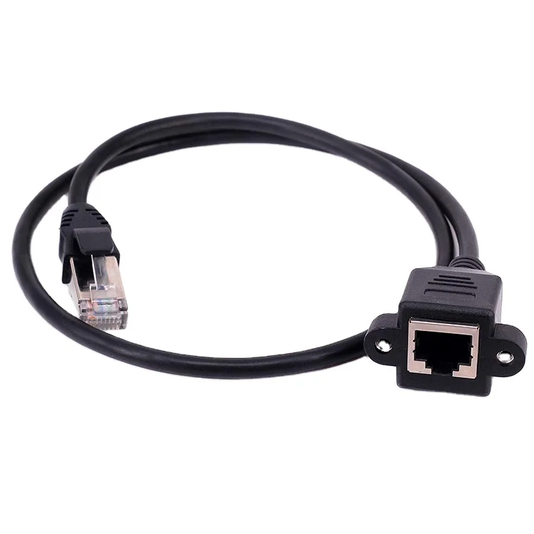 LBT 0,6 м RJ45 штекер-гнездо сеть Ethernet Cat6 Cat5e Cat5 кабель для крепления панели удлинитель RJ45 УДЛИНИТЕЛЬ шнур (черный)