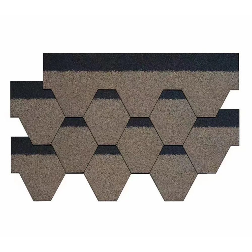Fiberglass mat and sealant film roofing material asphalt shingle mosaic style building material (1600578013714)