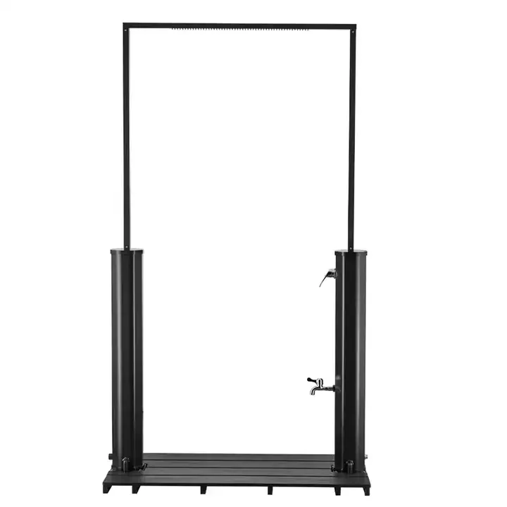 60L KR-1159 new design  Gate Style WPC Shower Board Outdoor Garden  Pool Swimming Solar Shower