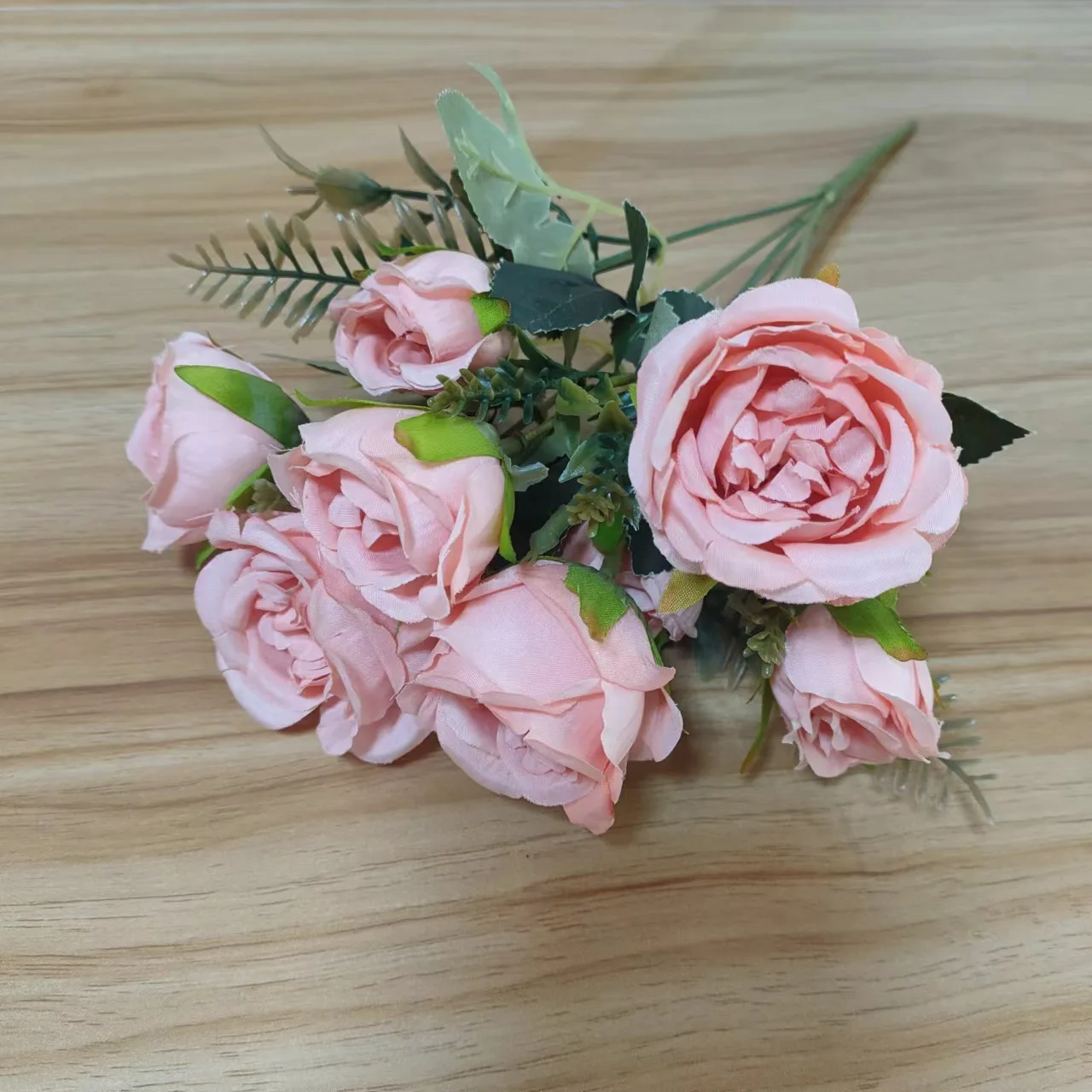 Cheap peony silk artificial flower bouquet for wedding home event decoration