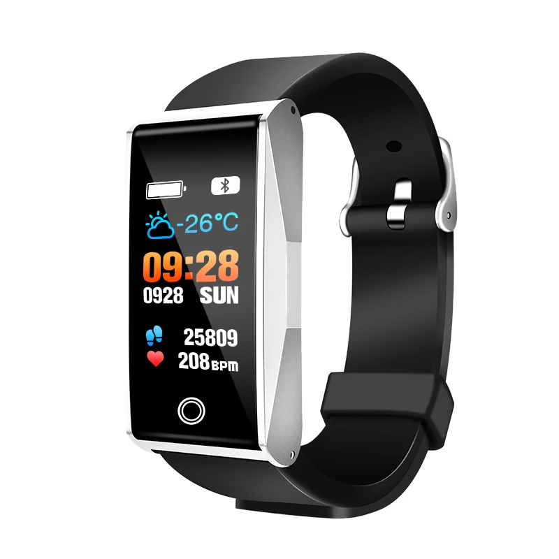 SWL Mate1 color screen smart bracelet metal machine body and mind rate sports bracelet