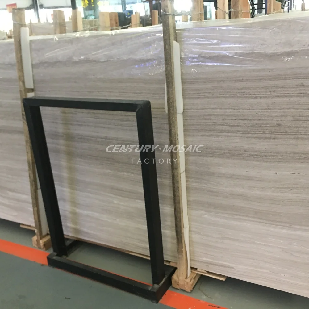 Centurymosaic Wood Modern Honed Stone Porcelain Tile Marble Slabs for Interior Door