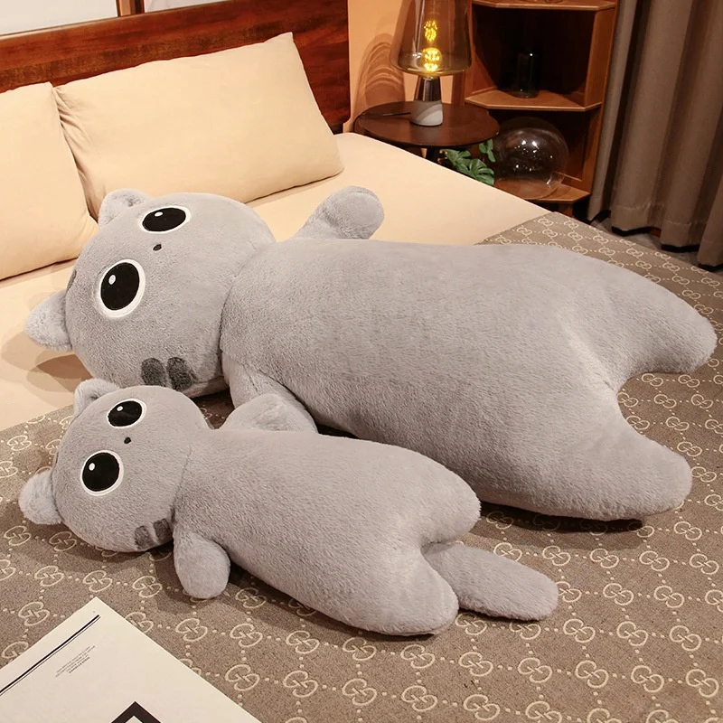 Factory Custom Kawaii Soft Long Body Cat Plushy Pillow Stuffed Plush Cushion Toys