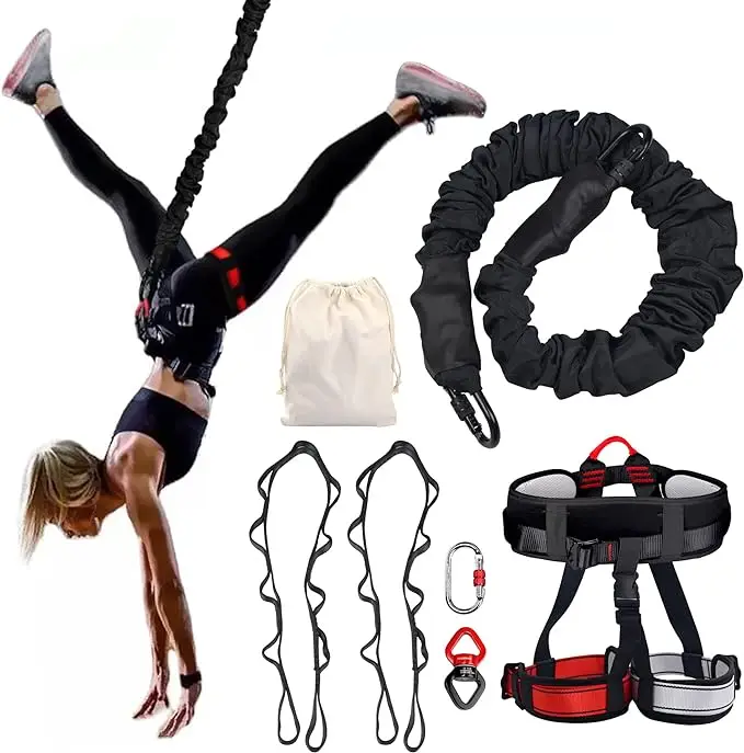 50kg 80kg-110kg 150 pounds 200 pounds aerial bungee jumping equipment full set bungee cord dance fitness bands resistance