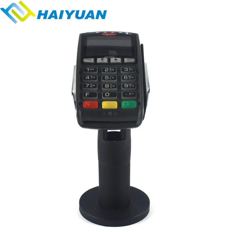 Metal 270 degree rotatable credit card transaction POS machine terminal stand holder