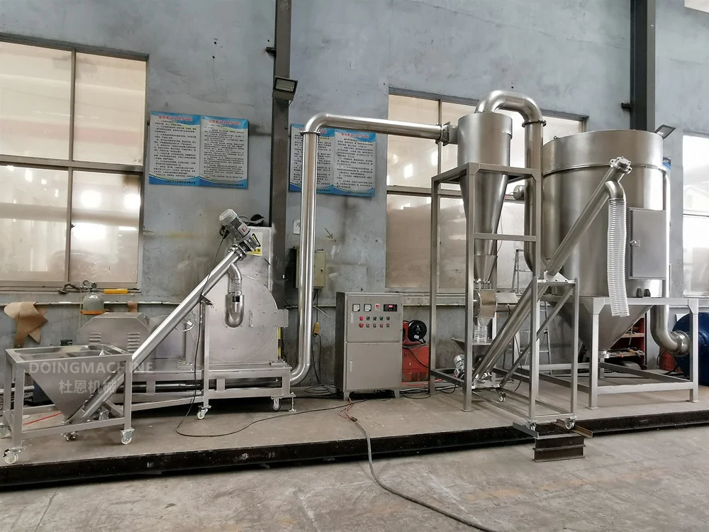 Industrial turbo disc impact mill for wet rice powder sugar