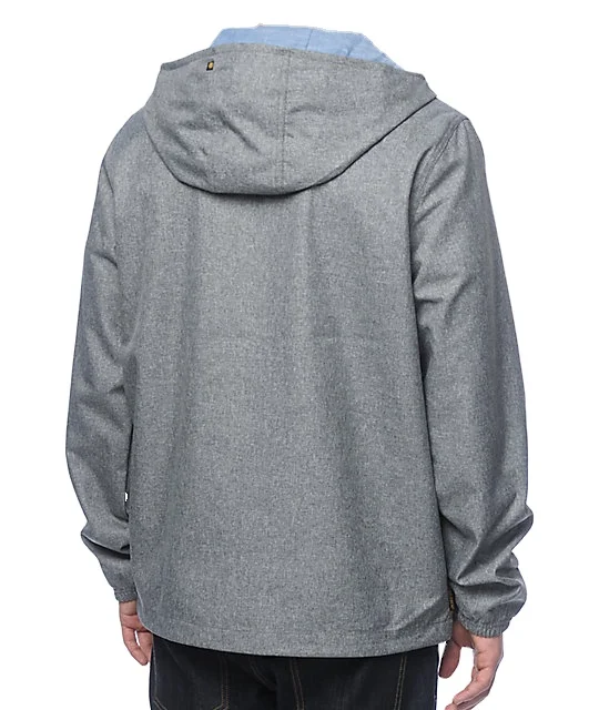 Black popular full pattern loose mens outwear hooded jacket warm windproof coat women