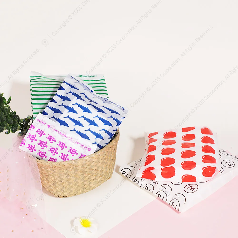 Custom Own Logo Printed Soft Food Take-out Package Mailers Hot Sales Glassine Mini Paper Envelopes Bags 2.5 x 4.25 Inch 50 Pack
