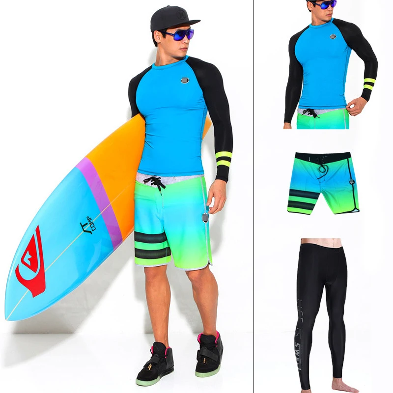 Hot selling wetsuit full body sunscreen warm swimming long sleeve surf shorts