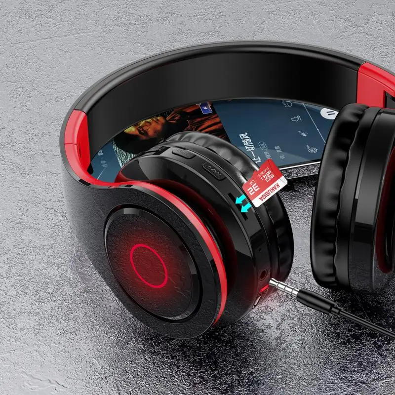 KAKUSIGA foldable noise cancelling headphones wireless stereo earphone superior sound headphone