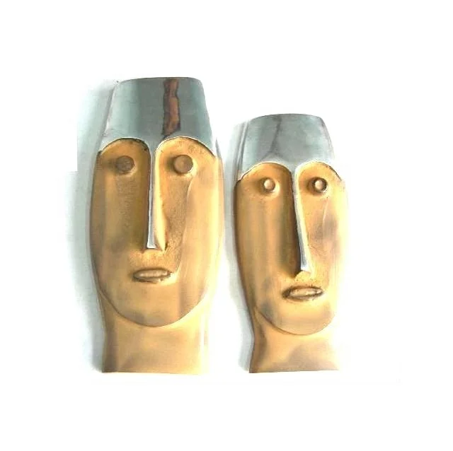 
Cast Aluminium figure With Mirror Polish Finish and Terracotta finish 