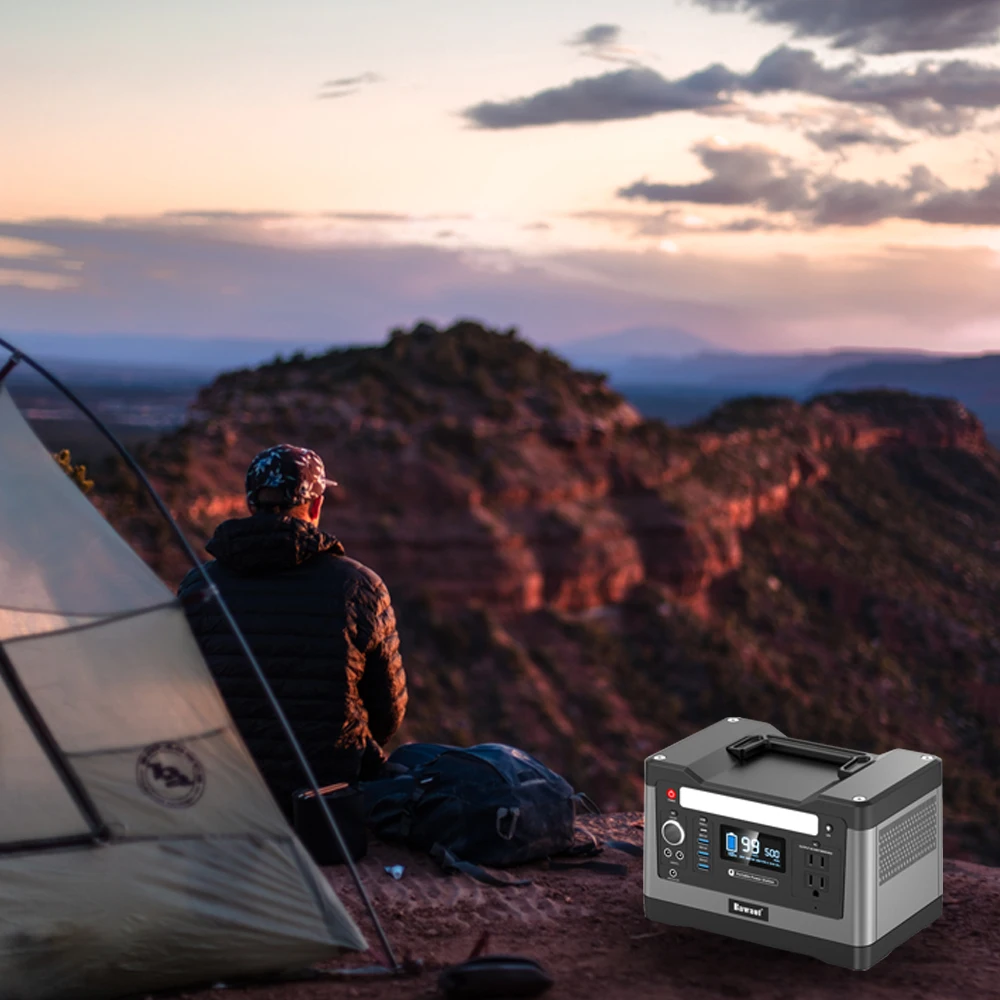 Электростанция 500 Вт солнечная для наружного кемпинга аварийная lifepo4 батарея портативная