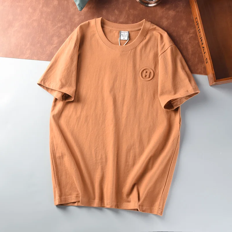 Custom Logo 320 gsm 3D Printing Clothing Oversized  Tshirt Men Embossed T Shirt