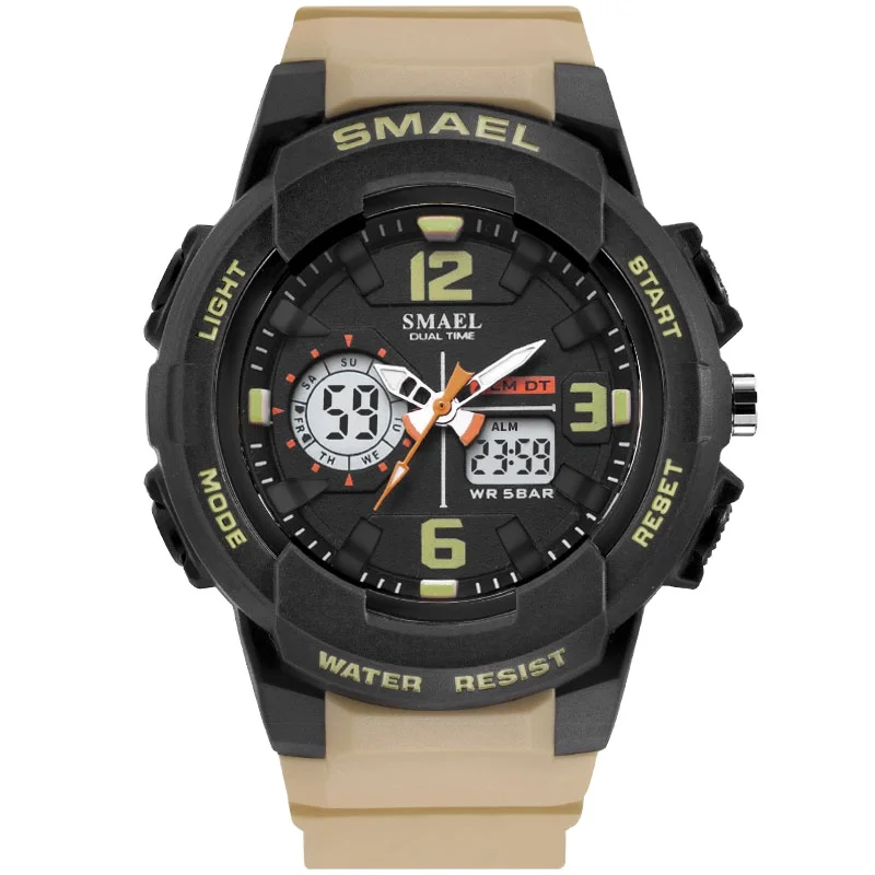 Raymons SL-1645 с двумя часовыми поясами мужские спортивные водонепроницаемые часы, подходят для оригинальные часы оптовая торговля ЖК-дисплей цифровой мальчиков часы наручные бренд