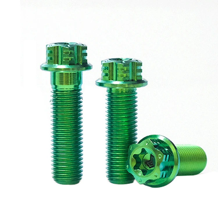 M8 High quality screws  Gr5 titanium flange bolts and nuts Motorcycle