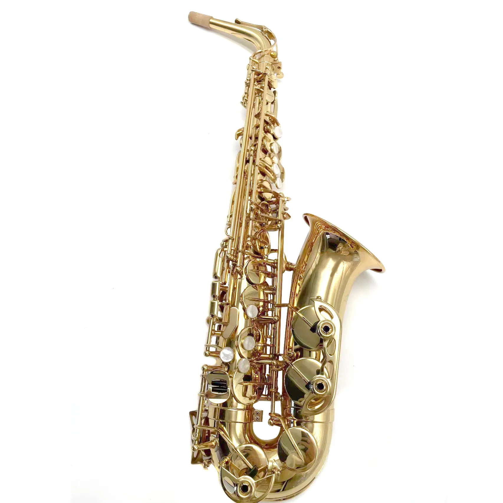 Eb tone Chinese cheap price saxophone Wholesale gold lacquer saxophone alto