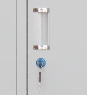 Luoyang factory 2 doors filing cabinet office file storage cabinet cupboard glass swing door iron metal storage file cabinet