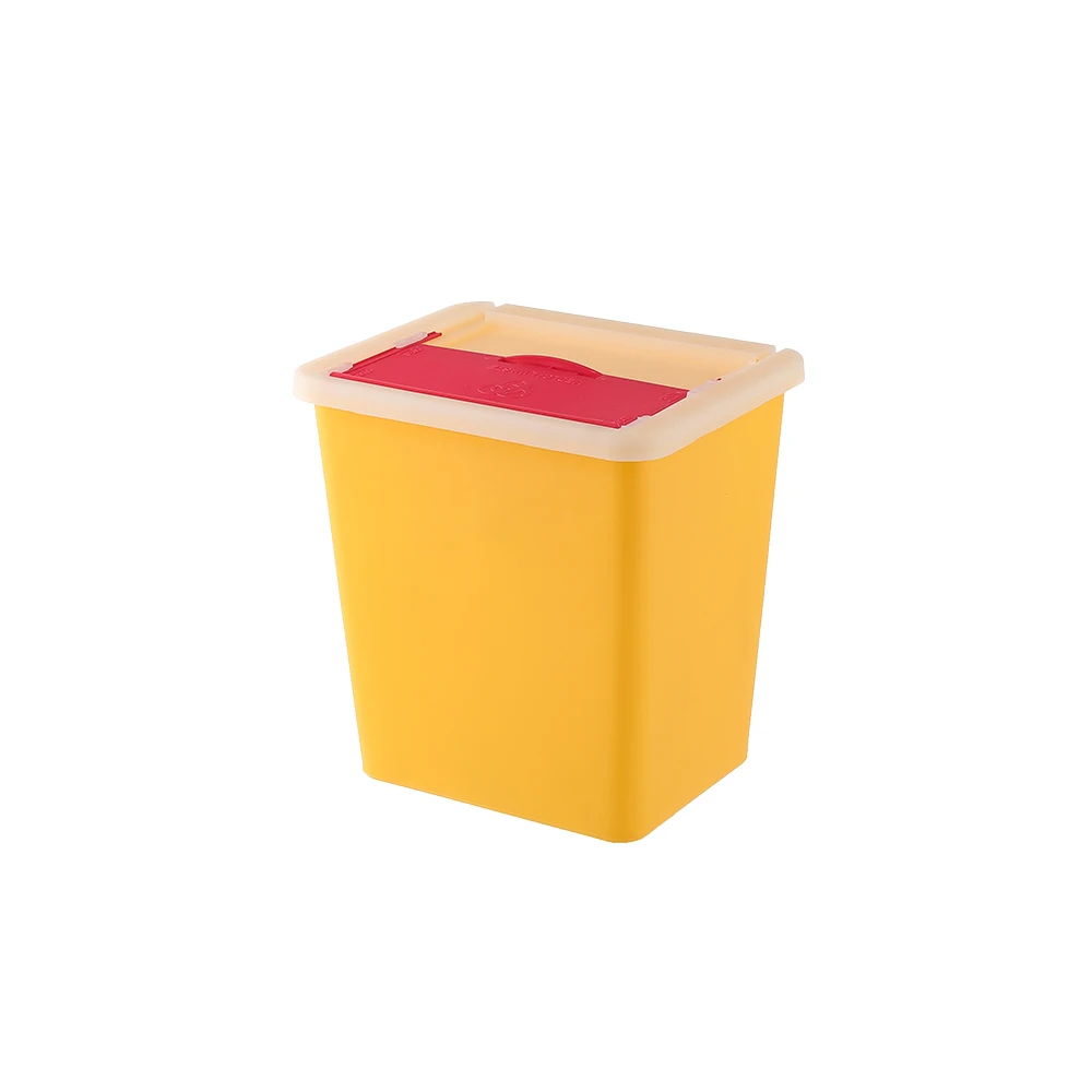 Yellow sharps disposal container 5l sharp box medical waste container