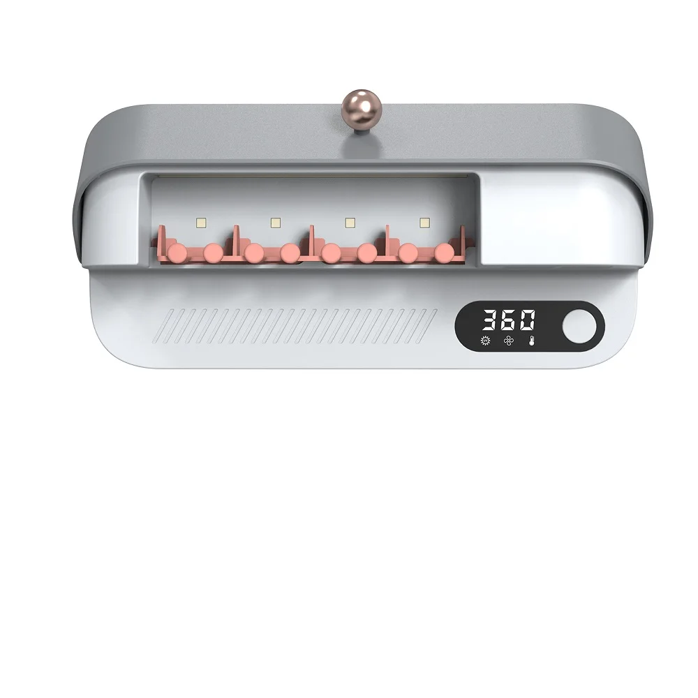 Nodic bathroom accessories automatically disinfection Deep UVC light toothbrush sterilizer storage for family kid student