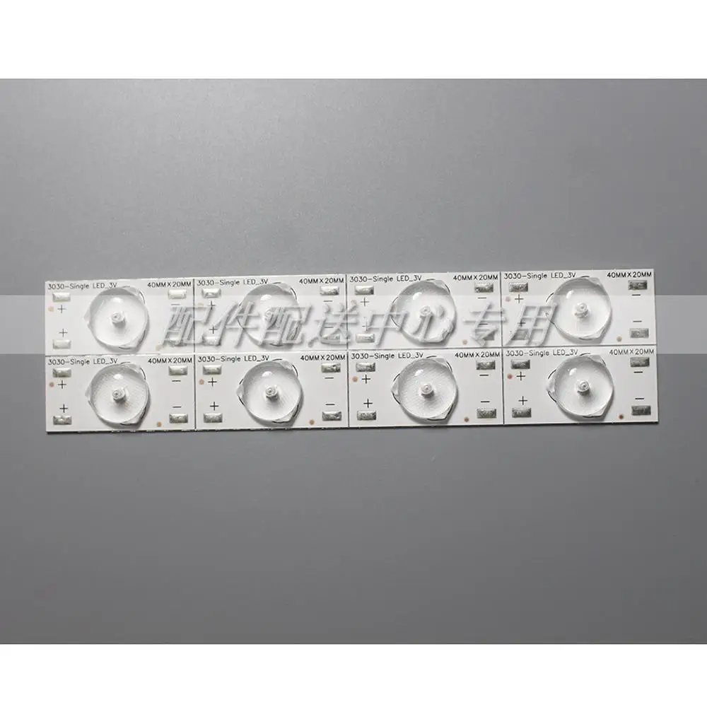 100pcs x 3v LED Diodes Bulbs Aluminum Plate 32-65 inch Tv Optical Lens Fliter Led Strips Backlight w/+- Mark Solder