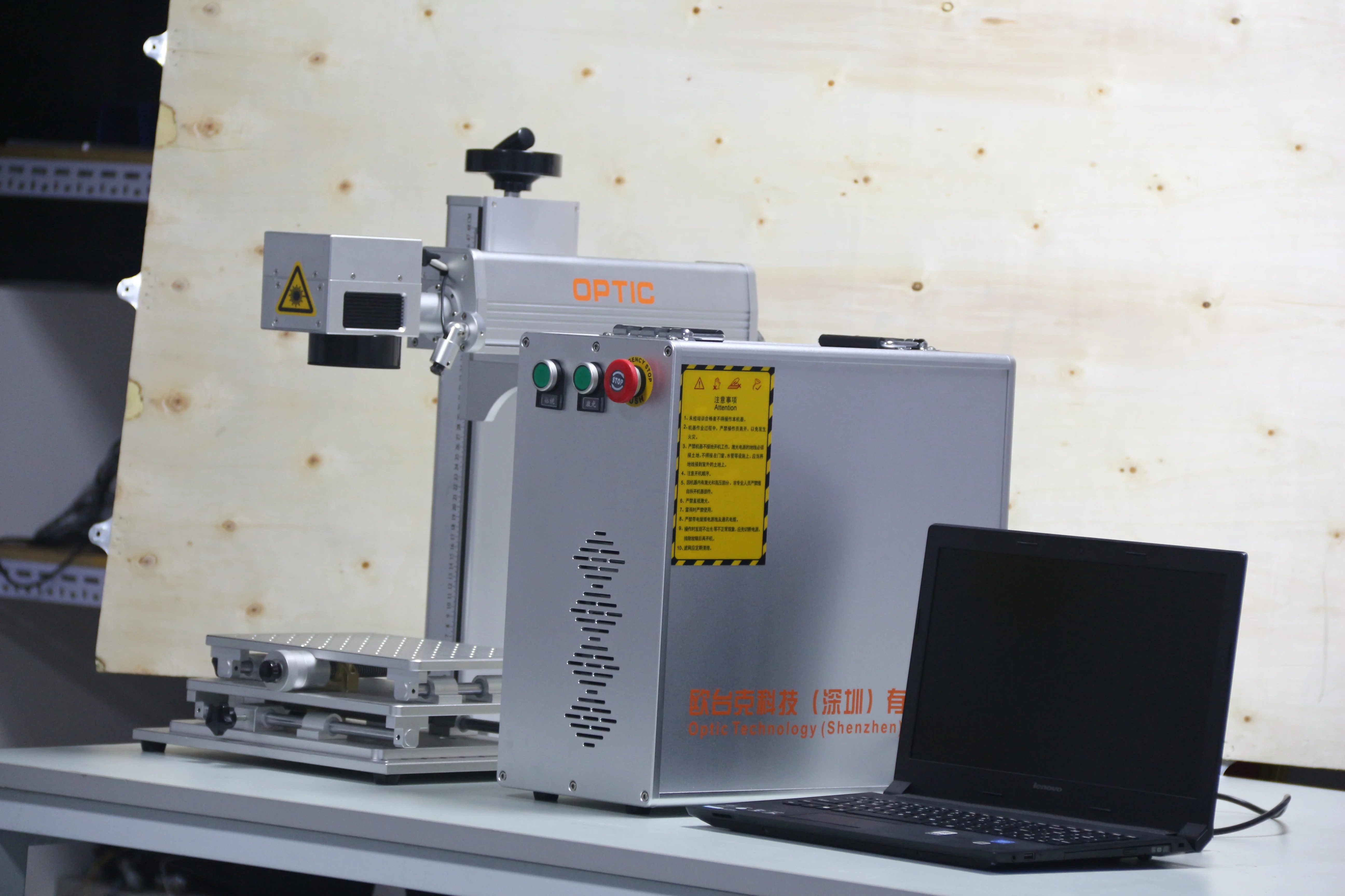 Easy Operate 20W 30W 50W Deep Engraving Ezcad Software Fiber Laser Marking Machine With Rotary Motor