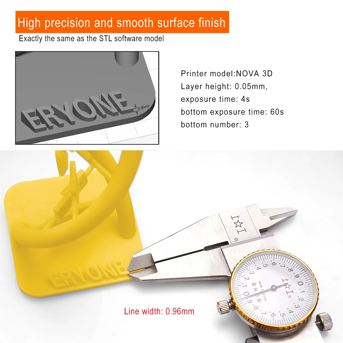 Eryone 3D Printing Water Washable Resin 405nm resin 3d printing castable resin for 3d printer