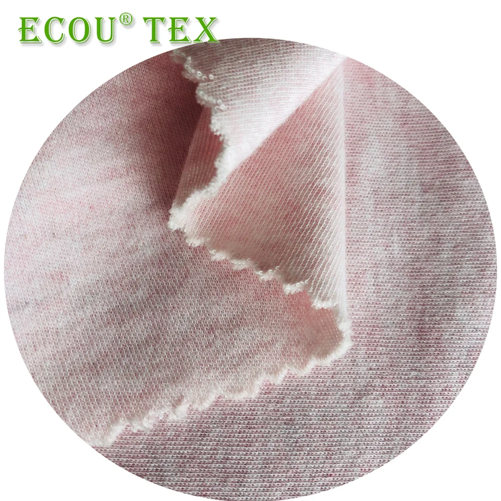 Gots certified bamboo Organic cotton waffle jacquard fabric