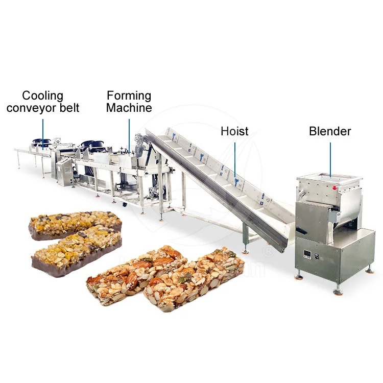 OCEAN Automatic Candy Bar Nut Machine Snack Food Cereal Bar Make Machine Used Protein Bar Production Line