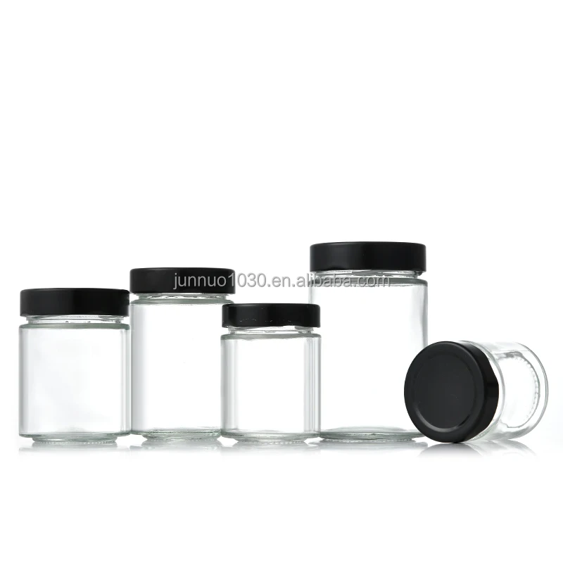 
wholesale pickles bottle caviar bottle mini jam jars bottles for honey 380ml glass storage jar 